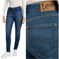 Spodnie damskie - Lee SCARLETT HIGH Lenghts wysokie damskie spodnie jeansowe rurki W32 L33 - miniaturka - grafika 1