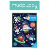 Puzzle - Mudpuppy Puzzle-kartka z życzeniami 12 el. Kosmos/Rekin mix - miniaturka - grafika 1