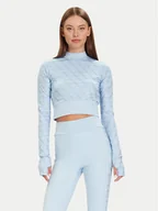 Bluzki damskie - Guess Bluzka W5BP48 K7182 Niebieski Slim Fit - miniaturka - grafika 1