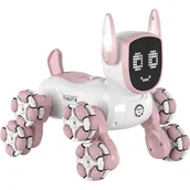 Roboty dla dzieci - Robot zdalnie sterowany S-LINE Robo Pies RCC303 Różowy - miniaturka - grafika 1