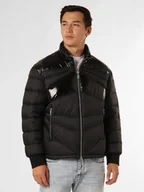 Kurtki męskie - Armani Exchange Męska kurtka puchowa Mężczyźni Puch czarny jednolity, L - miniaturka - grafika 1