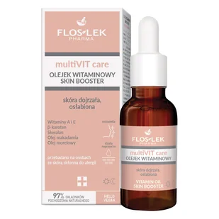 Floslek Pharma MultiVIT Care, olejek witaminowy, Skin Booster, 30 ml - Olejki do ciała i włosów - miniaturka - grafika 1