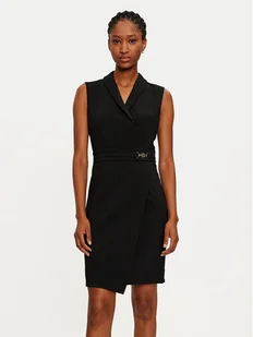 Rinascimento Sukienka koktajlowa 1000769140961 Czarny Regular Fit - Sukienki - miniaturka - grafika 1