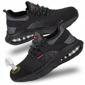 Obuwie robocze - BUTY ROBOCZE komfortowe z metalowym PODNOSKIEM ODDYCHAJĄCE sportowe PÓŁBUTY - miniaturka - grafika 1