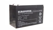Akcesoria do alarmów - Akumulator bezobsługowy AGM 7,2Ah 12V Europower EP 7,2-12 - miniaturka - grafika 1