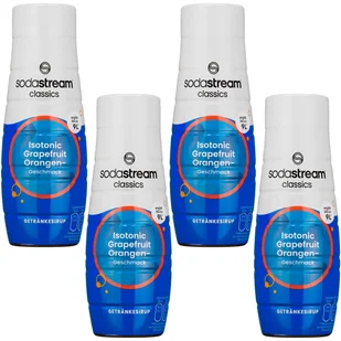 4x SYROP SODASTREAM IZOTONIK GREJPFRUT POMARAŃCZA KONCENTRAT 440ML - Syropy i koncentraty owocowe - miniaturka - grafika 1