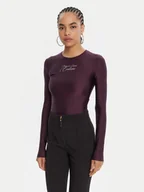 Body - Versace Jeans Couture Body 79HAM2A1 N0008 Fioletowy Slim Fit - miniaturka - grafika 1