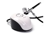 Pozostałe urządzenia kosmetyczne - Wonder Lashes Aerograf Biały - Zestaw Do Koloryzacji Brwi Z Kompresorem - miniaturka - grafika 1