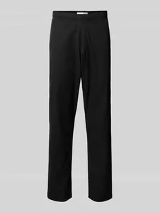 Chinosy o kroju regular tapered fit z wpuszczanymi kieszeniami - Spodnie męskie - miniaturka - grafika 1