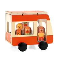 Samochody i pojazdy dla dzieci - Drewniana zabawka mini combi DJ06399 - miniaturka - grafika 1