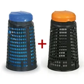 Kosze na śmieci - B2B Partner Plastikowy kosz na śmieci na odpadki na worki 120L - 1+1 GRATIS 777040 - miniaturka - grafika 1