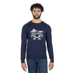 Sweter męski Rossignol Jacquard Crew Neck - Bluzy narciarskie - miniaturka - grafika 1