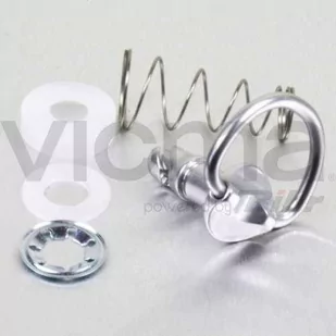 Pro-Bolt LQRCLIP17 aluminiowy szybkozłączka D-ring, 17 mm, srebrny - Części motocyklowe - miniaturka - grafika 1
