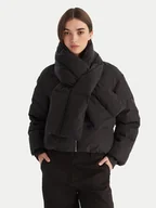 Kurtki damskie - Calvin Klein Kurtka puchowa LV044D518G Czarny Regular Fit - miniaturka - grafika 1