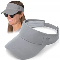 Czapki i chusty sportowe męskie - DASZEK Przeciwsłoneczny na Głowę JASNOSZARY Czapka na Lato Pako Jeans - miniaturka - grafika 1