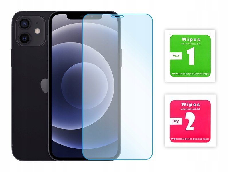 SZKŁO HARTOWANE OCHRONNE PŁASKIE SZYBKA OCHRONA EKRANU do IPHONE 12 MINI
