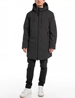 Kurtki męskie - Replay parka męska, 098 BLACK, L - miniaturka - grafika 1