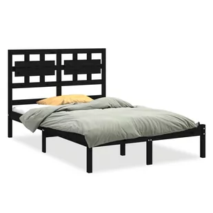 Lumarko Rama łóżka, czarna, lite drewno, 120x200 cm - Łóżka - miniaturka - grafika 3