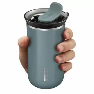 Wacaco Kubek termiczny Wacaco Octaroma Lungo 300 ml cadet blue - Kubki termiczne - miniaturka - grafika 4