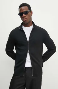 Calvin Klein kardigan męski kolor czarny K10K113040 - Swetry męskie - miniaturka - grafika 1