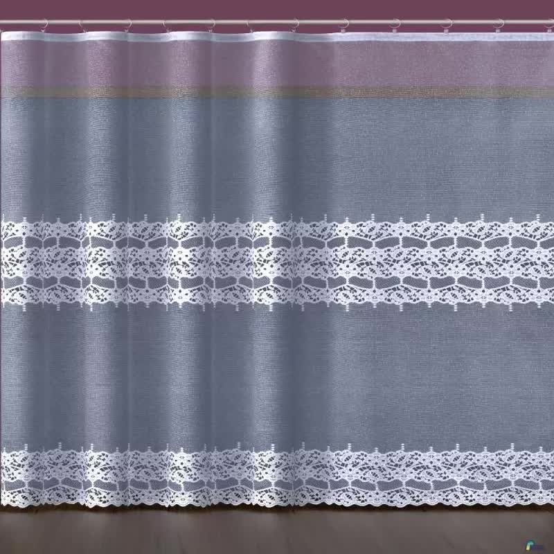 Firanka Żakardowa Metrażowa Wys. 180 Cm Estira 648216 Biała