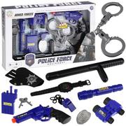 Zabawy w naśladowanie dorosłych - Urwiskowo, zestaw strój policyjny policjant pistolet kajdanki - miniaturka - grafika 1