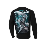 Bluzy sportowe męskie - Pit Bull Bluza Bez Kaptura Santa Muerte Crewncek Black - miniaturka - grafika 1