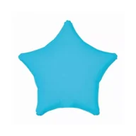 Balony i akcesoria - Balon foliowy Gwiazda fluor niebieski 46cm - miniaturka - grafika 1