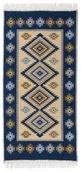 Dywany - Dywan KILIM romby niebieski dwustronny - miniaturka - grafika 1