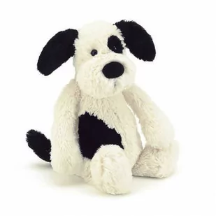 Jellycat MASKOTKA Kremowo-Czarny Łaciaty Piesek Bashful - 18 cm BASS6BCPN - Maskotki i pluszaki - miniaturka - grafika 1