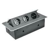 Przedłużacze i rozgałęźniki - Przedłużacz DPM PF1302 Srebrny - miniaturka - grafika 1