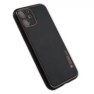 Etui i futerały do telefonów - Beline Beline Etui Leather Case iPhone 12 mini czarny/black - miniaturka - grafika 1