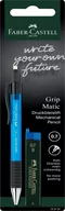 Ołówki - Faber-Castell 132797  ołówek mechaniczny Grip Matic, 0.7 MM, łącznie z 12 ersatzminen, sortowane kolorystycznie  brak możliwości wyboru koloru firmy 132797 - miniaturka - grafika 1