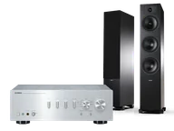 Zestawy stereo - Yamaha A-S701 (srebrny) + Tesi 6 (czarny) - miniaturka - grafika 1