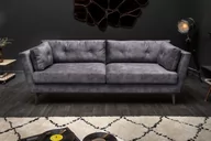 Sofy i kanapy - Invicta Sofa Marvel 220 cm szary 40323 - miniaturka - grafika 1