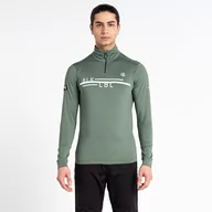 Bluzy męskie - Dare 2b - Męska Bluza Termiczna z Suwakiem Outstand II Zielony, Rozmiar: L - miniaturka - grafika 1