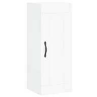 Szafki do salonu - Szafka wisząca, biała, 34,5x34x90 cm, materiał drewnopochodny Lumarko! - miniaturka - grafika 1