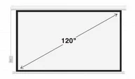 Ekrany projekcyjne - Deluxx Ekran projekcyjny elektryczny z pilotem Camrock Matte ER 120 - miniaturka - grafika 1