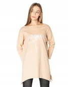 Bluzki damskie - Długa Bluzka Tunika Asymetryczna Damska 4597-5 XL - miniaturka - grafika 1
