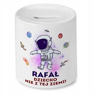 Skarbonki - Skarbonka 330 ml Dla Rafała Syna Dziecka Prezent z Nadrukiem ze Zdjęciem - miniaturka - grafika 1