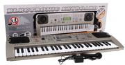 Instrumenty klawiszowe - LeanToys Keyboard Organy MQ-807 USB z zasilaczem i mikrofonem - miniaturka - grafika 1