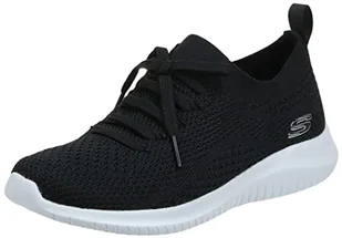 Skechers Damskie trampki Ultra Flex Statements, Czarny czarny biały Bkw - 38 EU - Trampki damskie - miniaturka - grafika 1