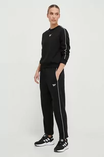 Reebok dres damski kolor czarny - Dresy damskie - miniaturka - grafika 1