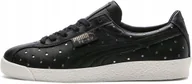 Sneakersy damskie - Buty damskie Puma Te-Ku Athletic Lux r.38 Czarne Skórzane Trampki Sneakersy - miniaturka - grafika 1