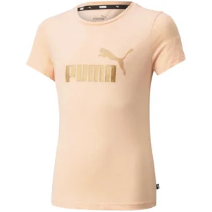 Koszulka treningowa dla dzieci Puma ESS+ Logo Tee - Odzież sportowa dziecięca - miniaturka - grafika 1