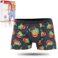 Majtki męskie - CORNETTE Bokserki Męskie TATTOO 280/233 Bawełniane RELAX Rozmiar XXL - miniaturka - grafika 1