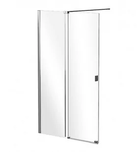 Ścianka prysznicowa rozsuwana 90 cm Vayo Besco - Ścianki i drzwi prysznicowe - miniaturka - grafika 1