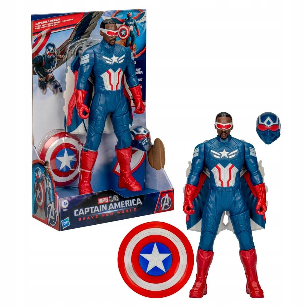 Marvel Avengers Captain America: Figurka akcji w trybie lotu Brave New Worl