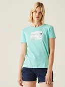 Koszulki i topy damskie - Regatta Koszulka "Filandra IX" w kolorze turkusowym - miniaturka - grafika 1