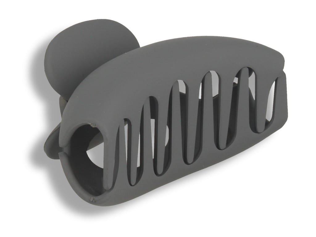 Orientana, Klamra spinka do włosów szara z otworem